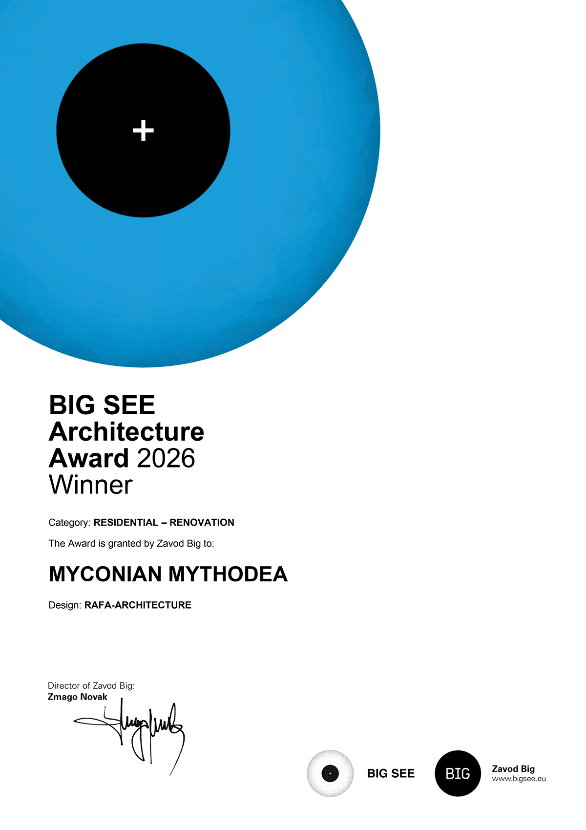 BIG SEE Architecture Award 2026 Winner - Rafa-Architecture